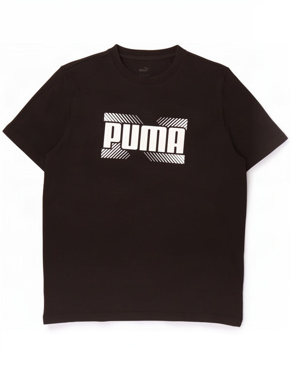 Puma Mens Graphic T-Shirt Top Large Black