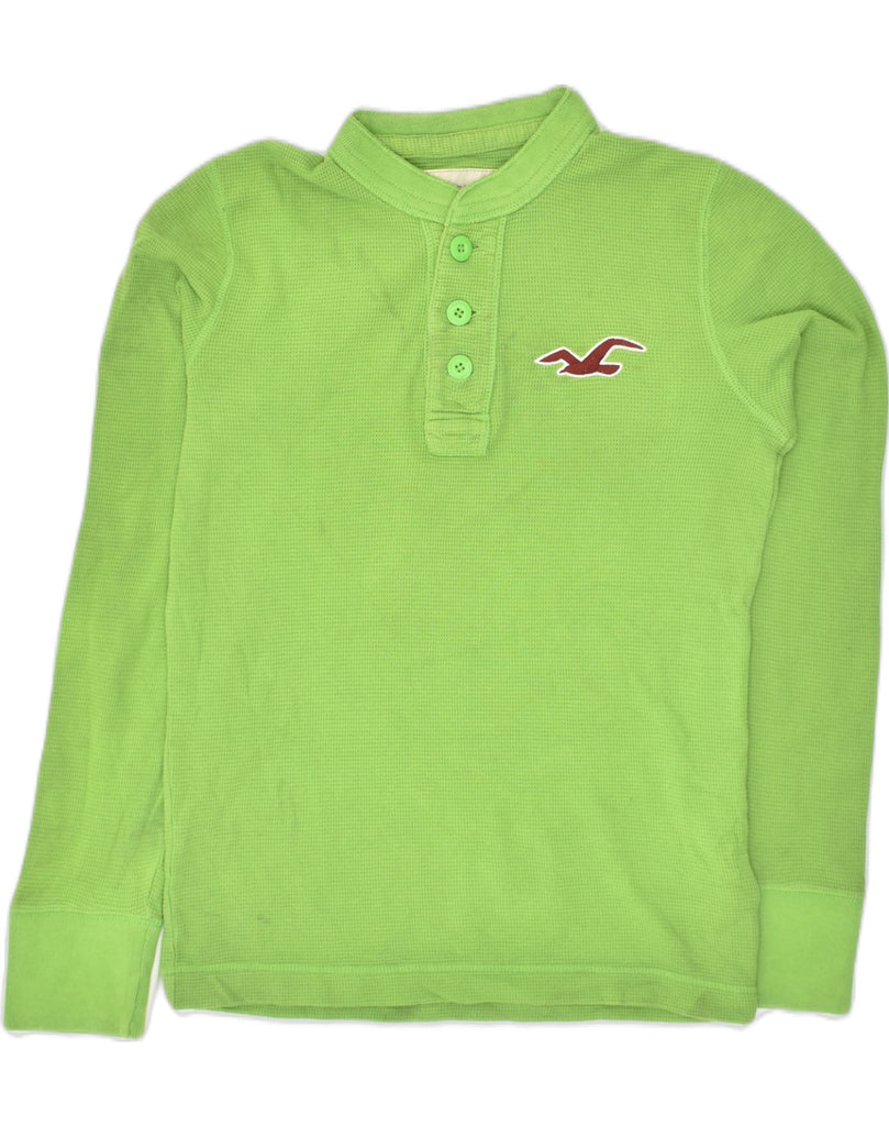 HOLLISTER Mens Top Long Sleeve Small Green Cotton | Vintage Hollister | Thrift | Second-Hand Hollister | Used Clothing | Messina Hembry 