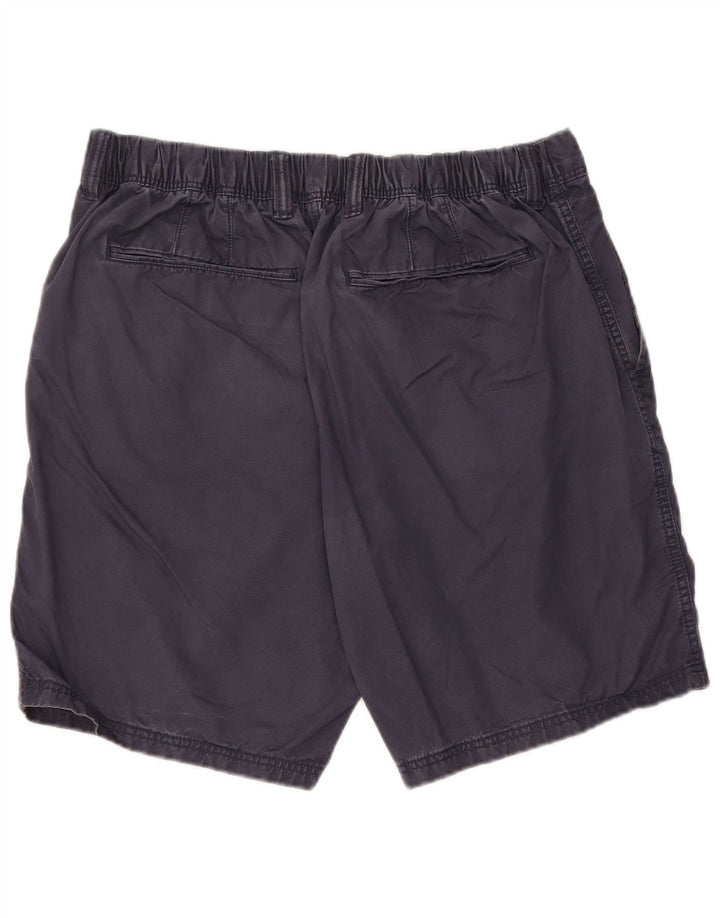 Marks & Spencer Mens Chino Shorts W36 Large Navy Blue Cotton