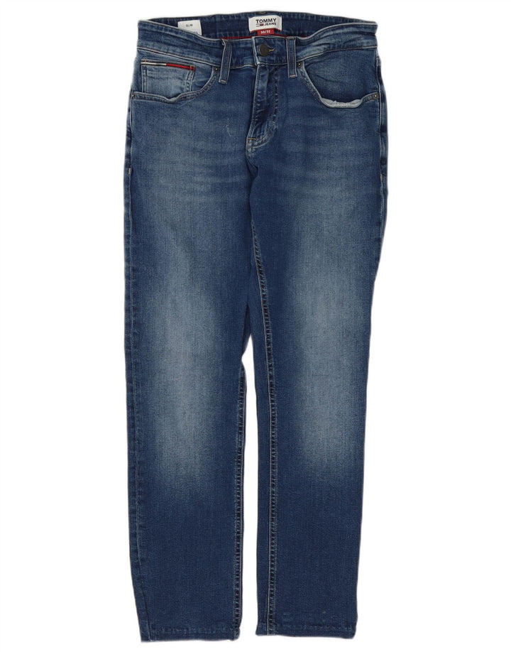 Tommy Hilfiger Mens Slim Jeans W30 L28 Blue Cotton