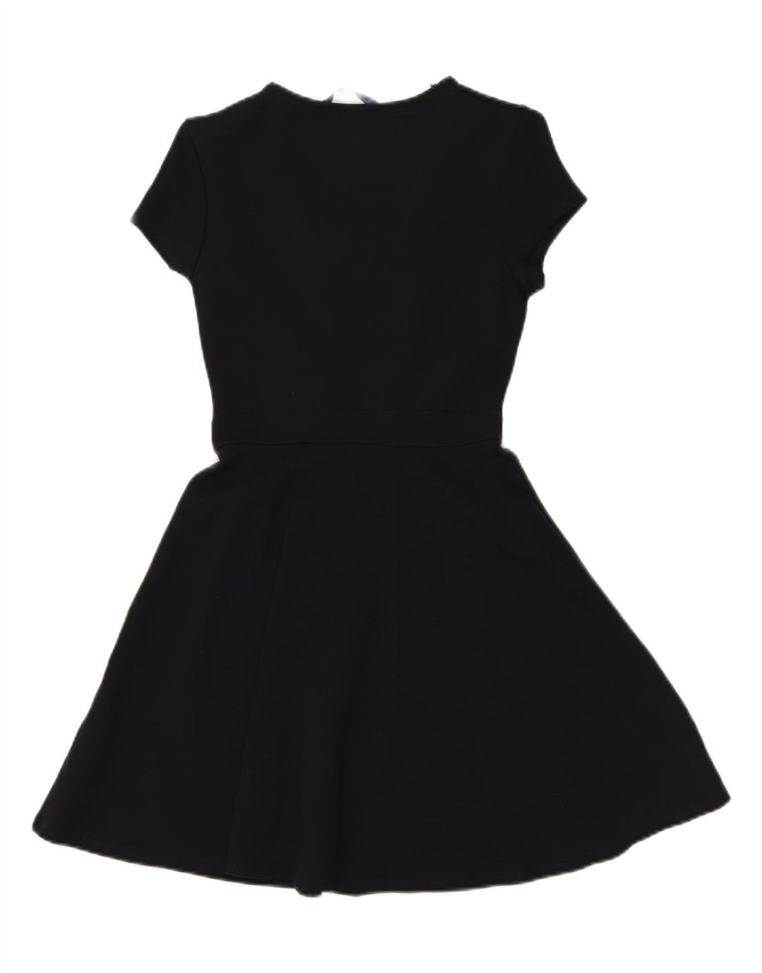 ZARA Womens A-Line Dress UK 12 Medium Navy Blue Viscose Vintage Zara and Second-Hand Zara from Messina Hembry 