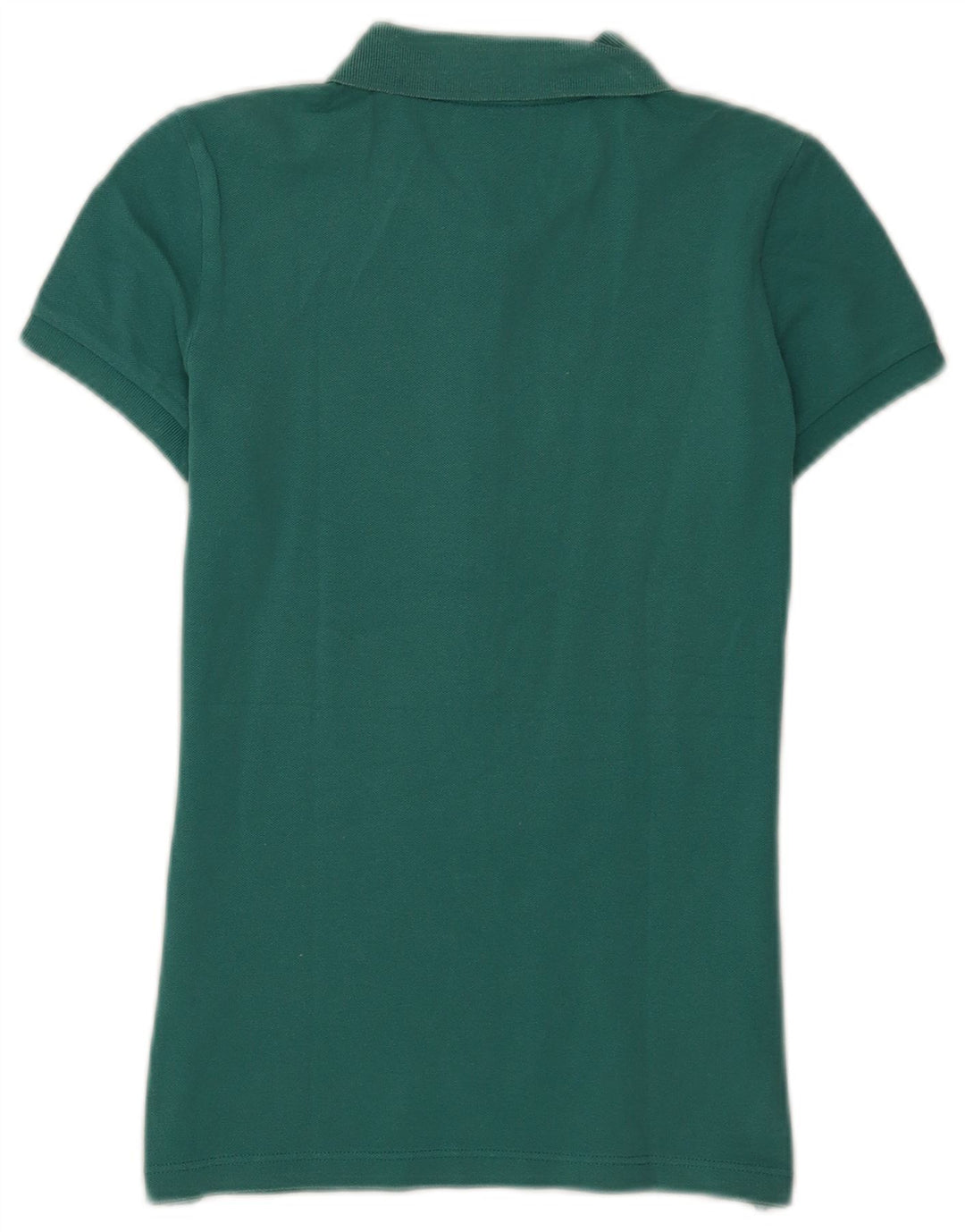 Lacoste Womens Polo Shirt Size 36 Small Turquoise Cotton