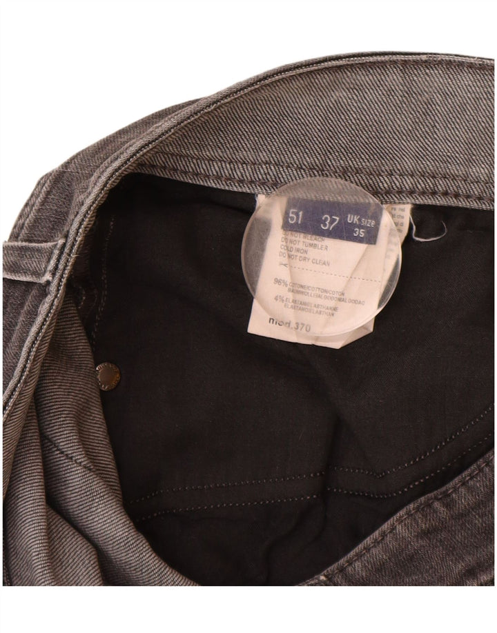 Trussardi Mens Slim Jeans W35 L32  Grey Cotton