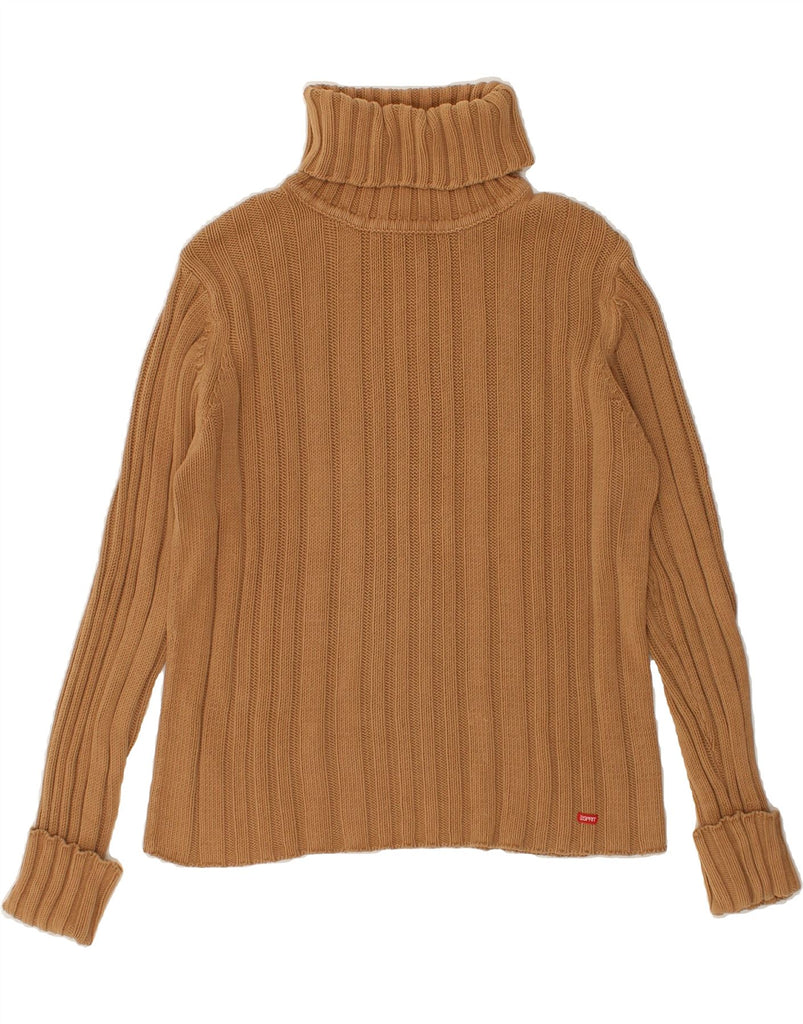 ESPRIT Womens Roll Neck Jumper Sweater UK 18 XL Brown Cotton | Vintage Esprit | Thrift | Second-Hand Esprit | Used Clothing | Messina Hembry 