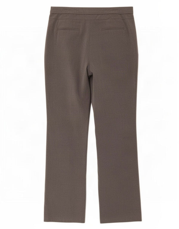 M&Co Womens Straight Casual Trousers UK 16 Large W33 L32 Grey Polyester