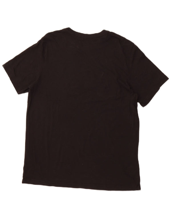 NIKE Mens T-Shirt Top Large Black Cotton