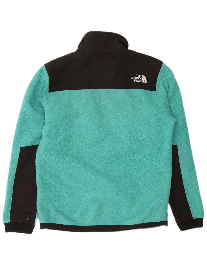 THE NORTH FACE Mens Fleece Jacket UK 36 Small Turquoise Colourblock