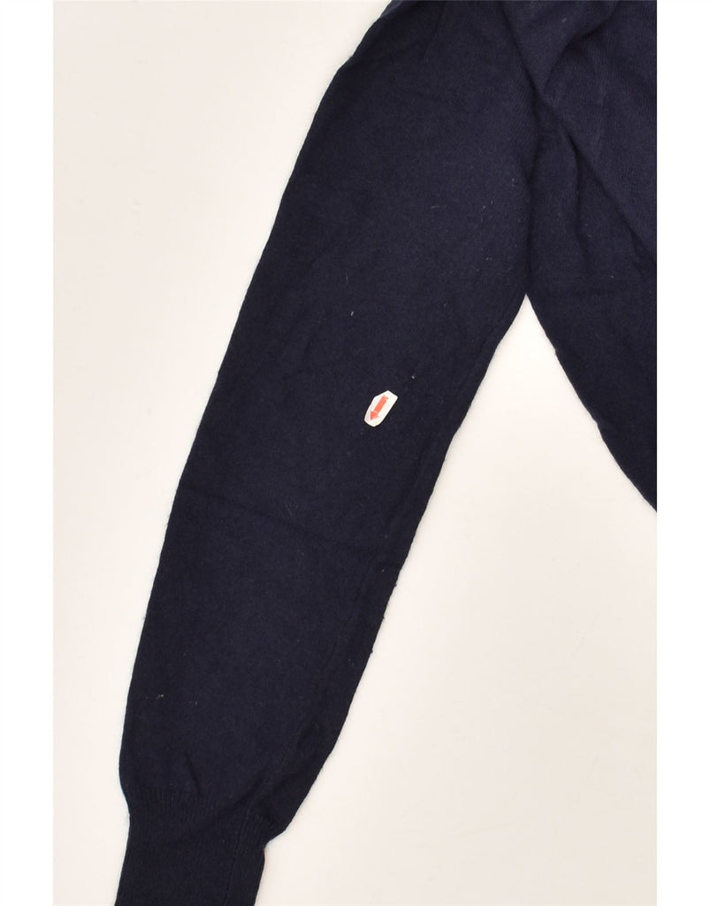 BODEN Womens V-Neck Jumper Sweater UK 12 Medium  Navy Blue Cotton | Vintage Boden | Thrift | Second-Hand Boden | Used Clothing | Messina Hembry 