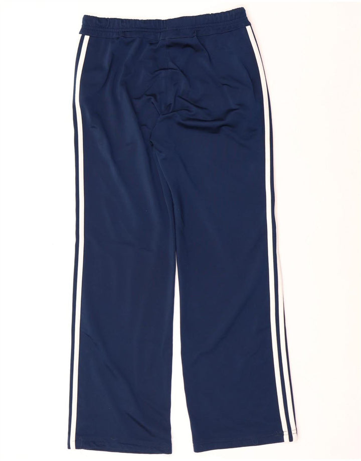 ADIDAS Womens Tracksuit Trousers UK 14 Medium  Navy Blue Polyester