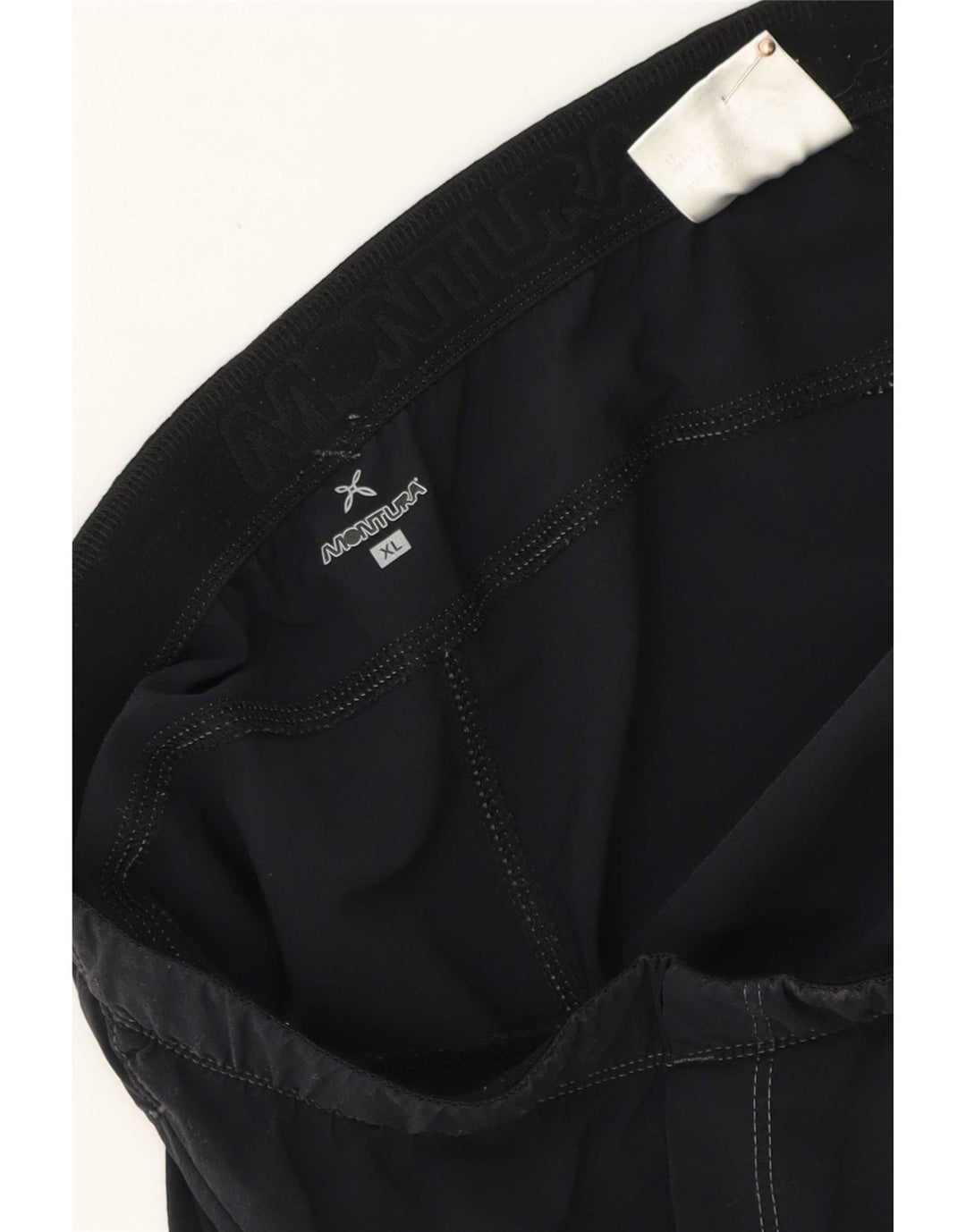 Montura Mens Graphic Swimming Shorts XL Black Colourblock Polyester