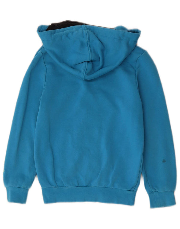 Puma Boys Graphic Zip Hoodie Sweater 5-6 Years Blue Cotton
