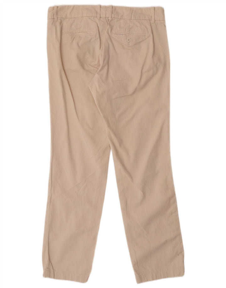 J. Crew Womens Straight Chino Trousers US 6 Medium W30 L30 Beige Cotton