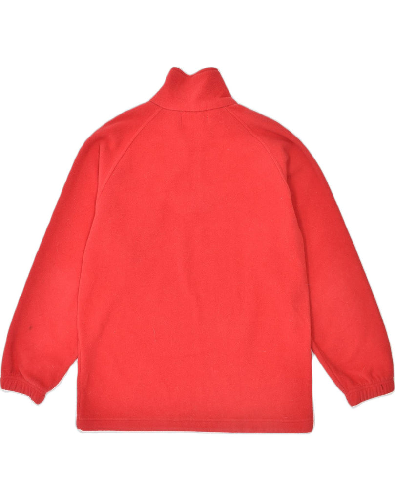 KAPPA Mens Zip Neck Fleece Jumper Small Red Polyester | Vintage | Thrift | Second-Hand | Used Clothing | Messina Hembry 