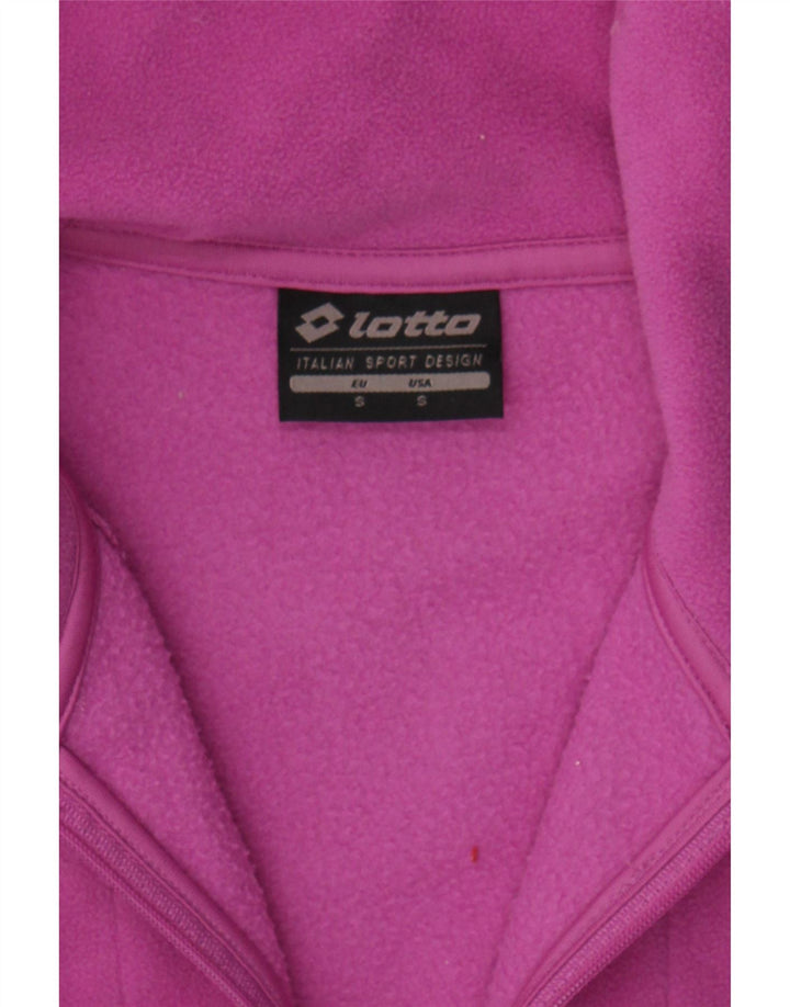 LOTTO Womens Fleece Jacket UK 10 Small Pink Vintage Lotto and Second-Hand Lotto from Messina Hembry 
