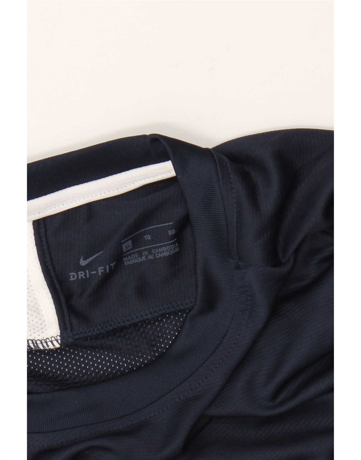 Nike Mens Dri Fit T-Shirt Top XL Navy Blue