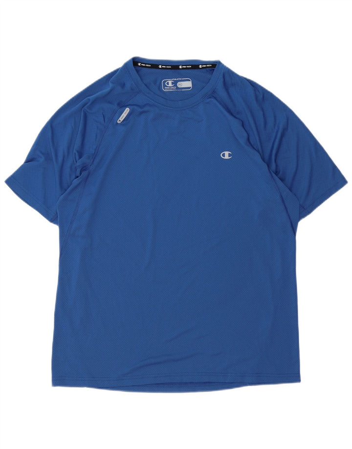 Champion Mens T-Shirt Top XL Blue