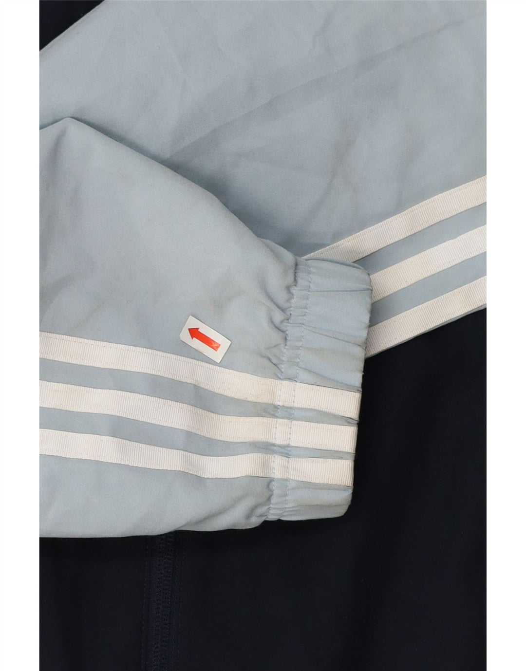 Adidas Mens Tracksuit Top Jacket Medium Navy Blue Colourblock Polyester