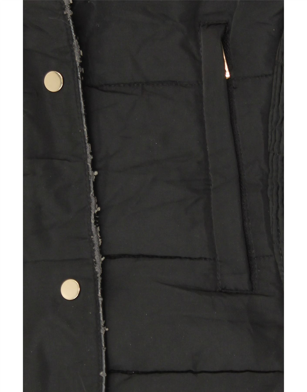 Zara Womens Padded Jacket UK 14 Large Black