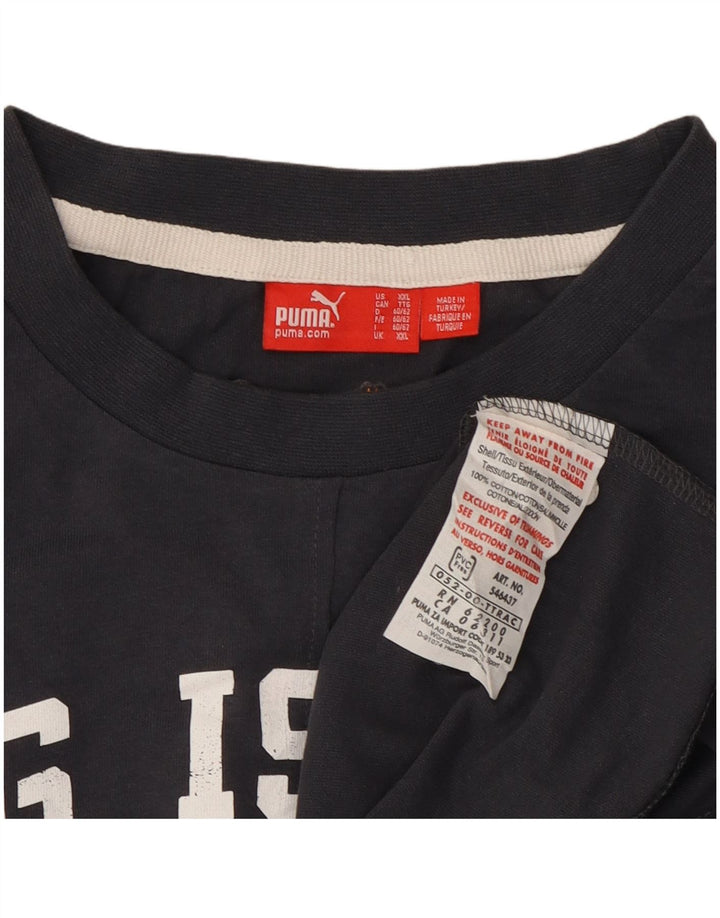 Puma Mens Graphic Vest Top 2XL Navy Blue Cotton