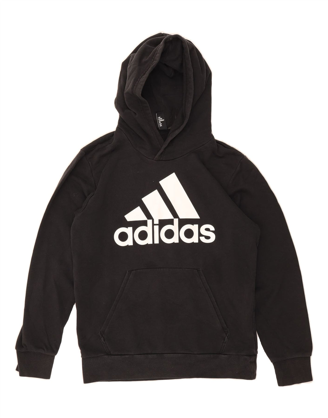 ADIDAS Mens Graphic Hoodie Jumper Medium Black Cotton Vintage Adidas and Second-Hand Adidas from Messina Hembry 