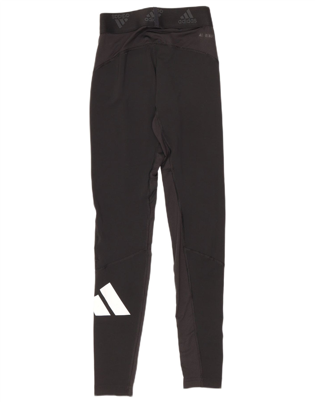 Adidas Womens Graphic Leggings UK 10 Small Black Polyester