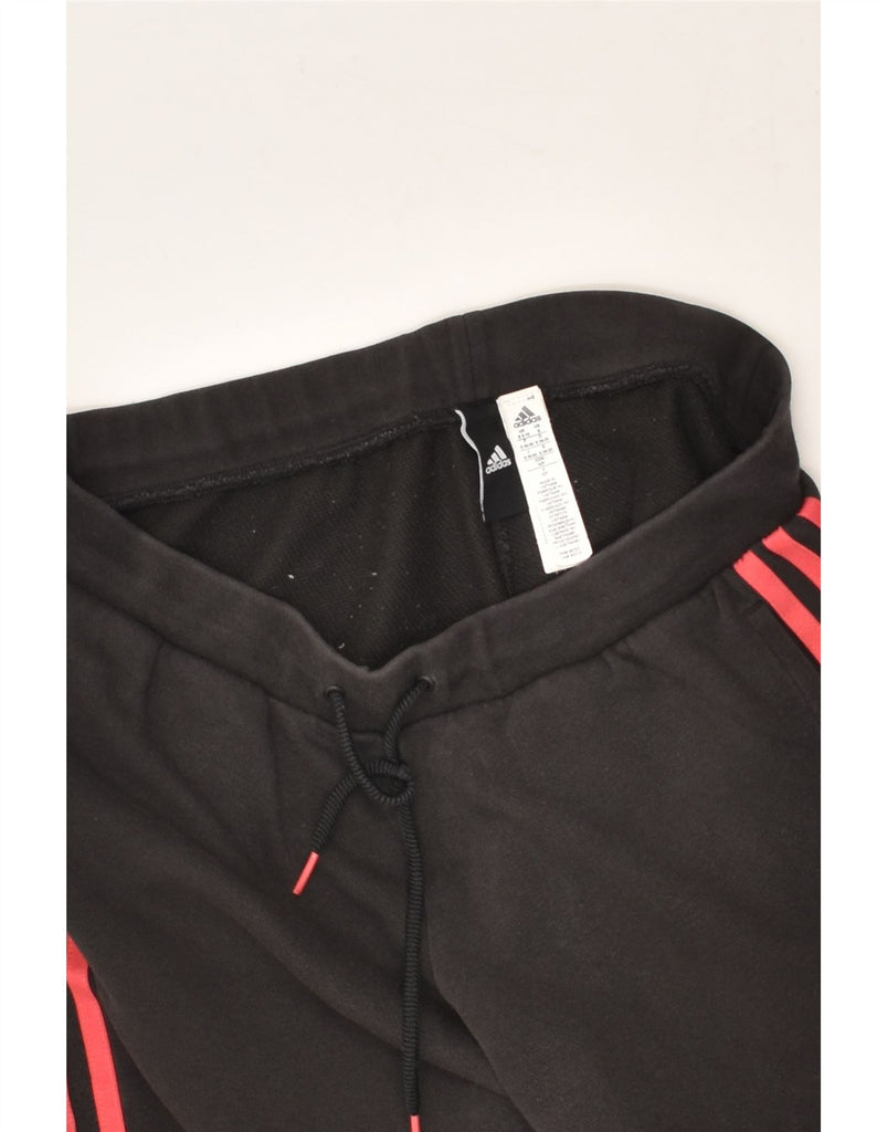 ADIDAS Womens Tracksuit Trousers Joggers UK 8/10 Small Black Cotton | Vintage Adidas | Thrift | Second-Hand Adidas | Used Clothing | Messina Hembry 