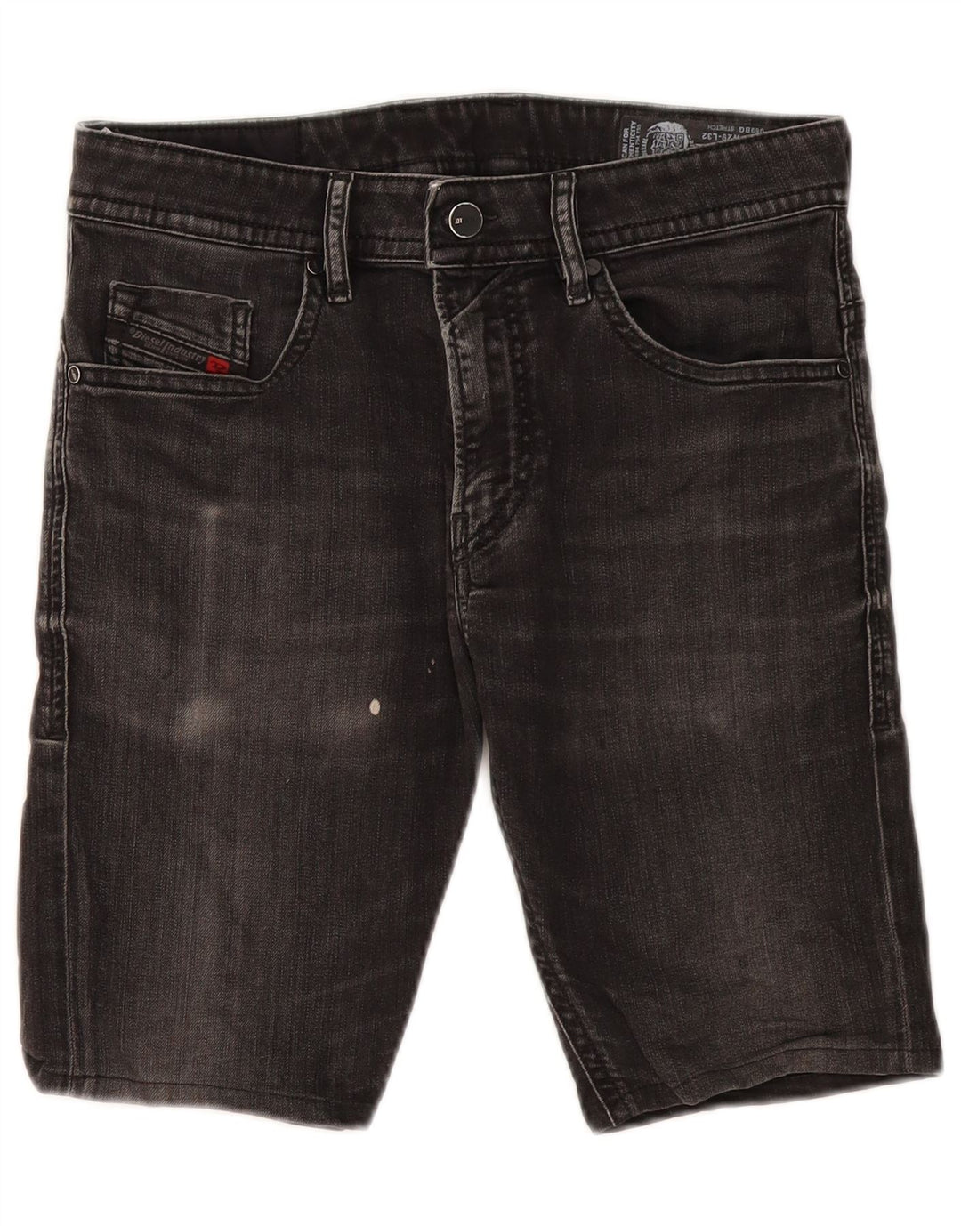 Diesel Mens Thommer Denim Shorts W29 Medium Black Cotton