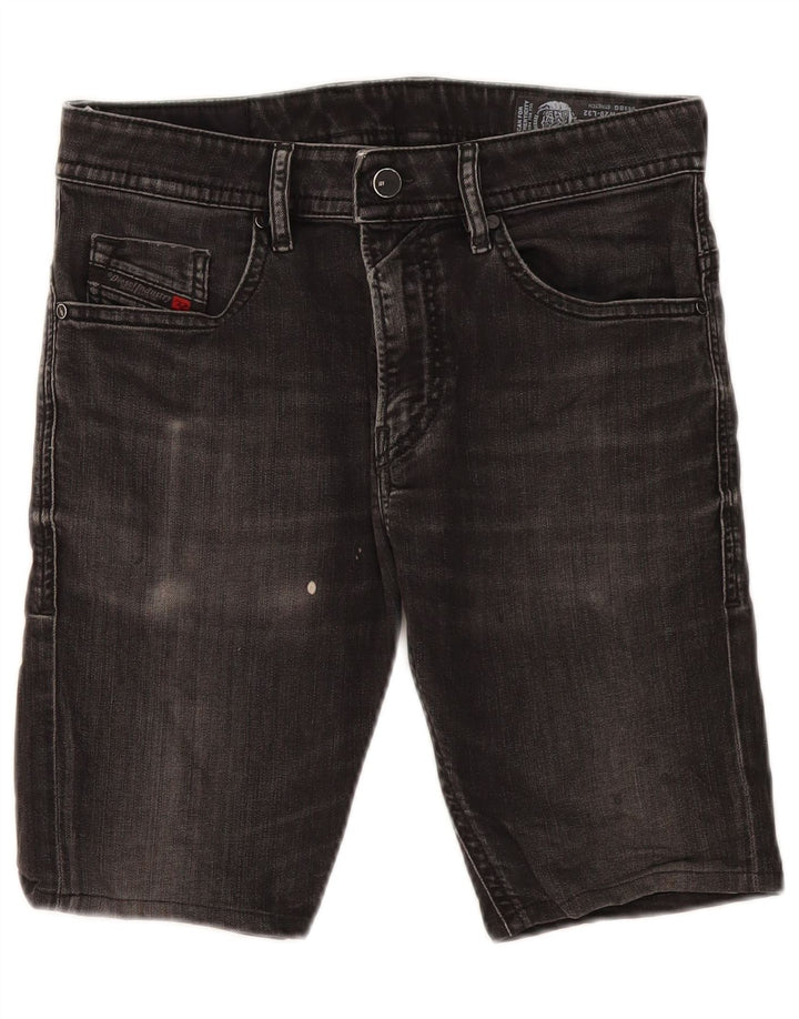 Diesel Mens Thommer Denim Shorts W29 Medium Black Cotton