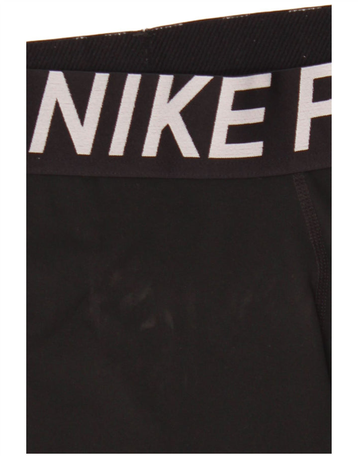 Nike Womens Graphic Sport Shorts UK 8 Small  Black