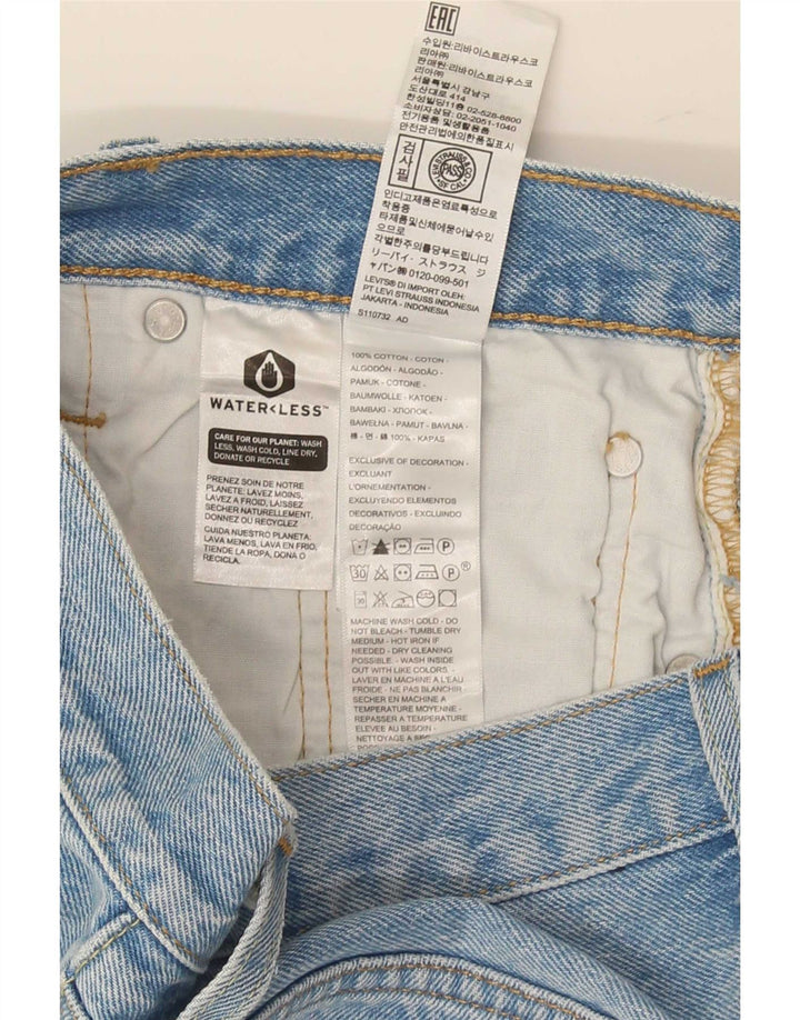 Levi's Womens 501 Distressed Denim Shorts W26 Small Blue Cotton