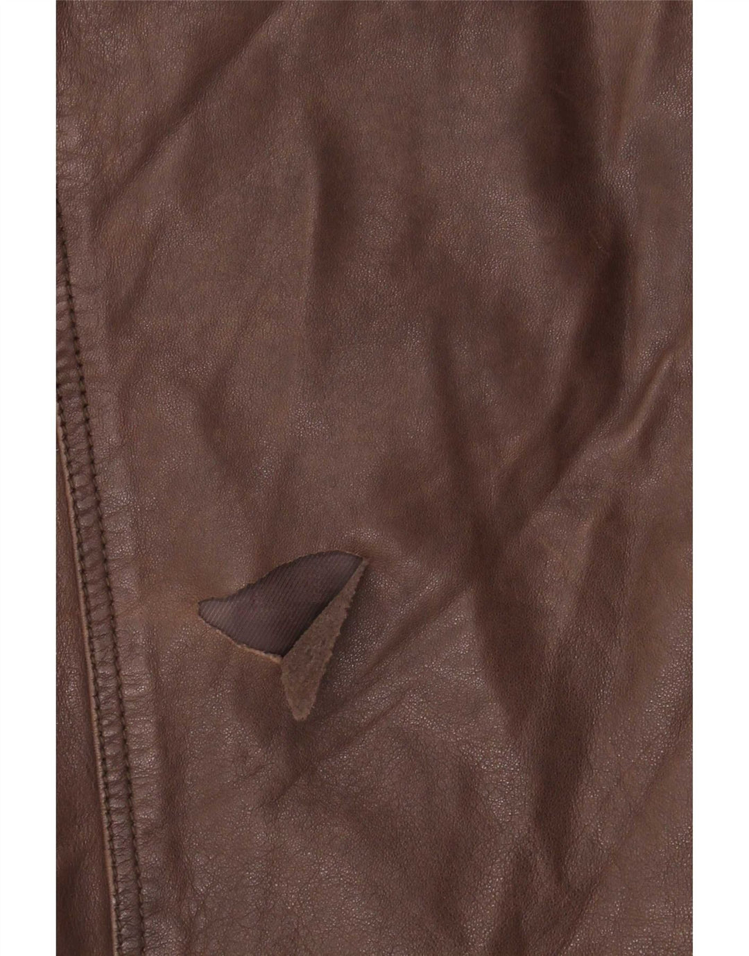 Vintage Mens Leather Jacket UK 40 Large Brown