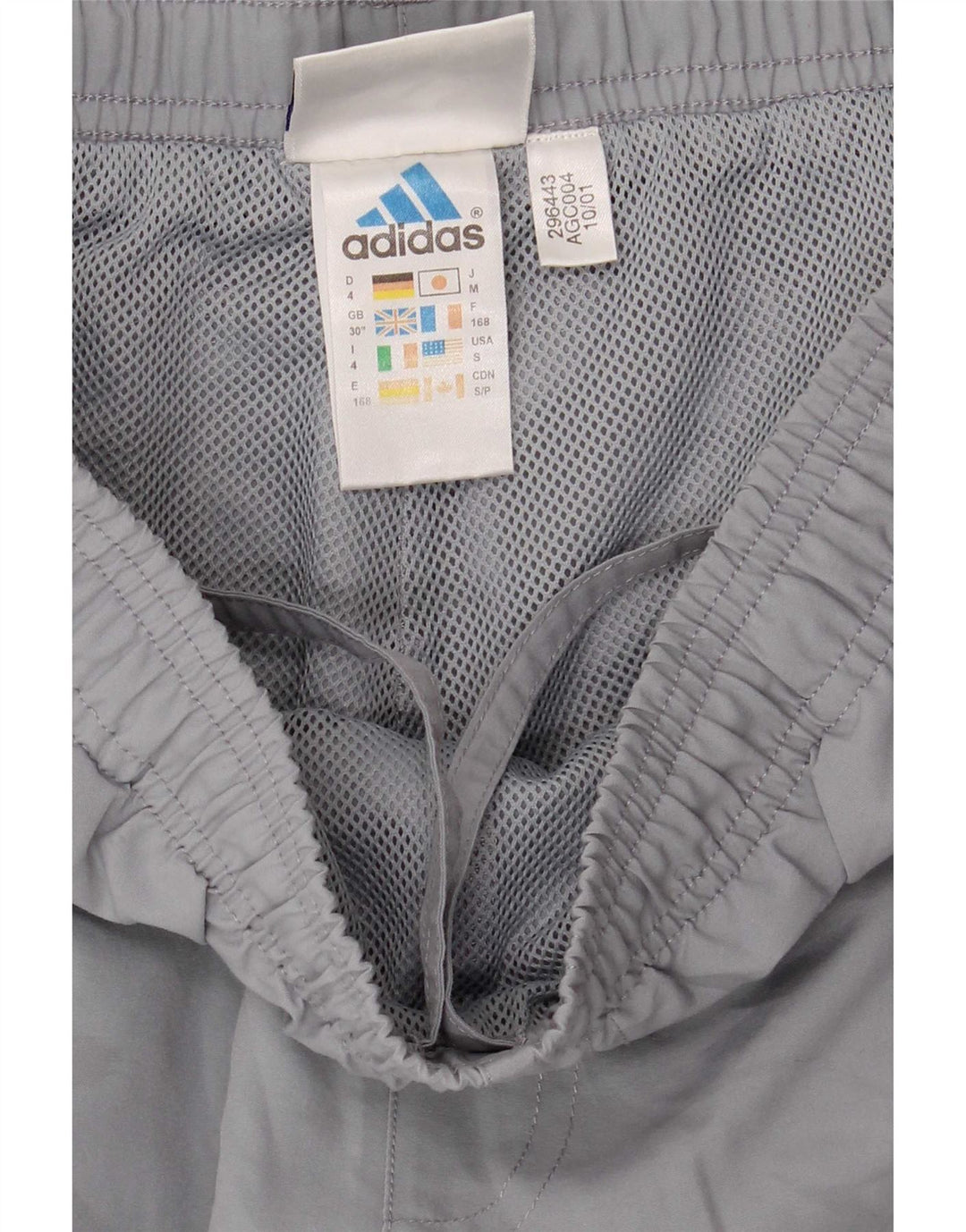 Adidas Mens Tracksuit Trousers Medium Grey Polyester