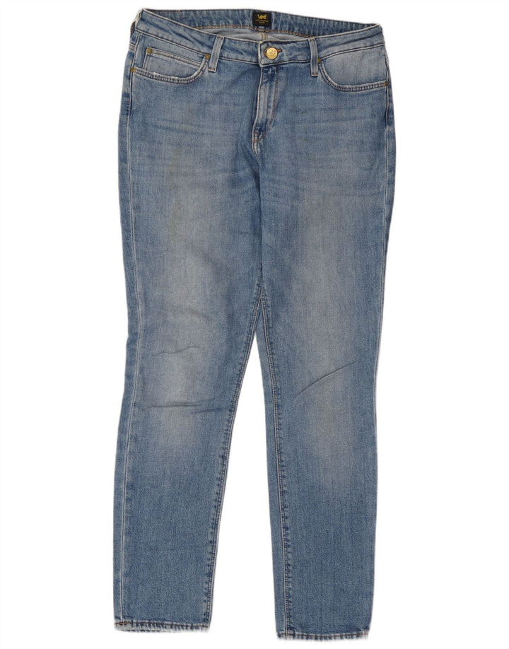 Lee Womens Elly Slim Straight Jeans W31 L29 Blue Cotton