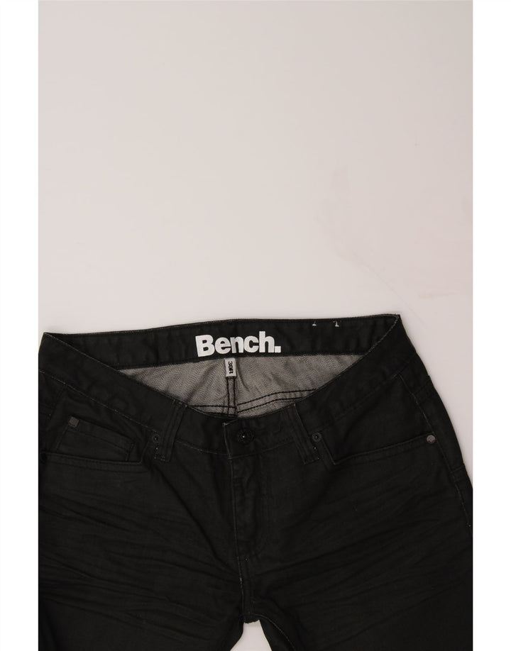 BENCH Womens Slim Jeans W30 L31  Black Cotton Vintage Bench and Second-Hand Bench from Messina Hembry 