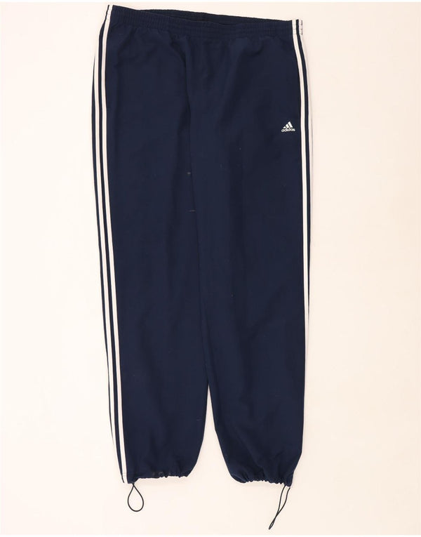 Adidas Mens Climalite Tracksuit Trousers Joggers XL  Navy Blue Polyester