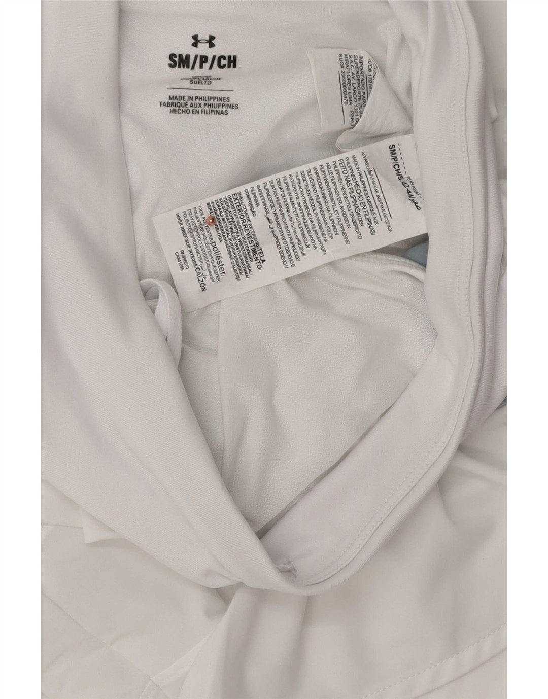 Under Armour Womens Sport Shorts UK 10 Small White Colourblock Polyester