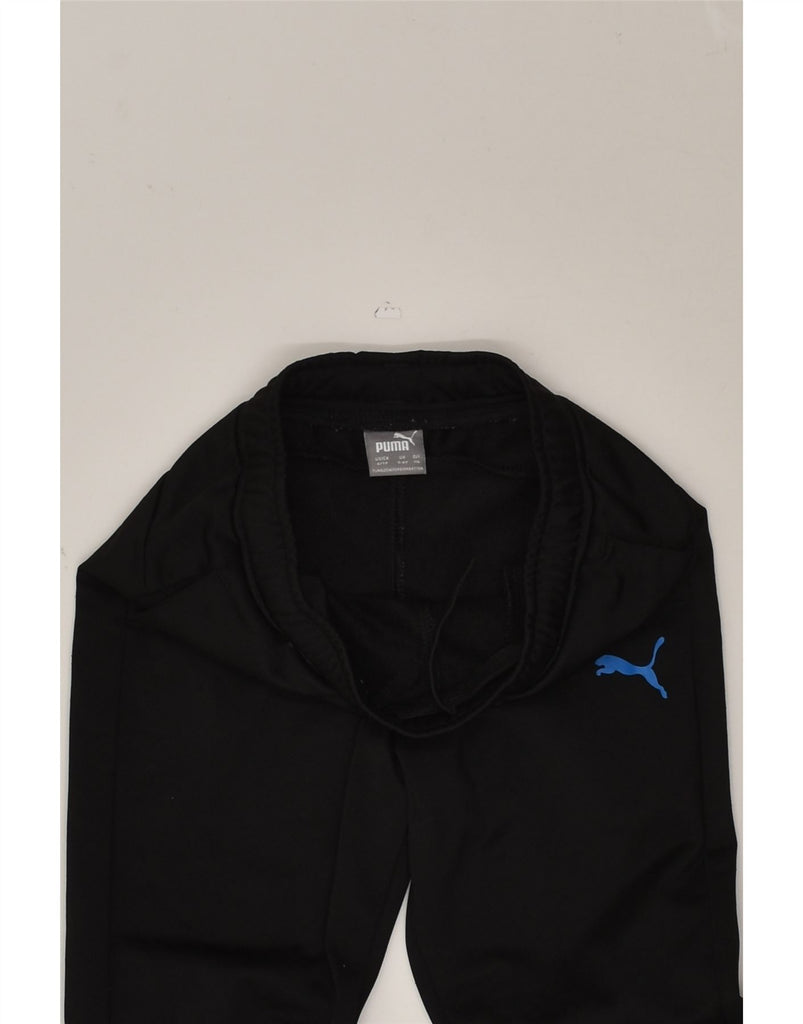 PUMA Boys Tracksuit Trousers 5-6 Years Black Polyester | Vintage Puma | Thrift | Second-Hand Puma | Used Clothing | Messina Hembry 