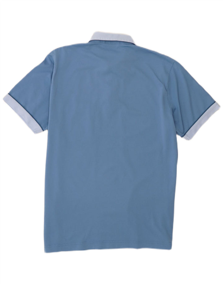 Gabicci Mens Polo Shirt Medium Blue Colourblock Cotton