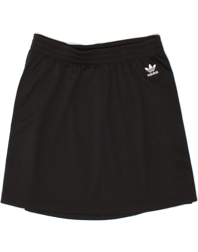 ADIDAS Womens Skirt UK 10 Small Black Polyester Vintage Adidas and Second-Hand Adidas from Messina Hembry 