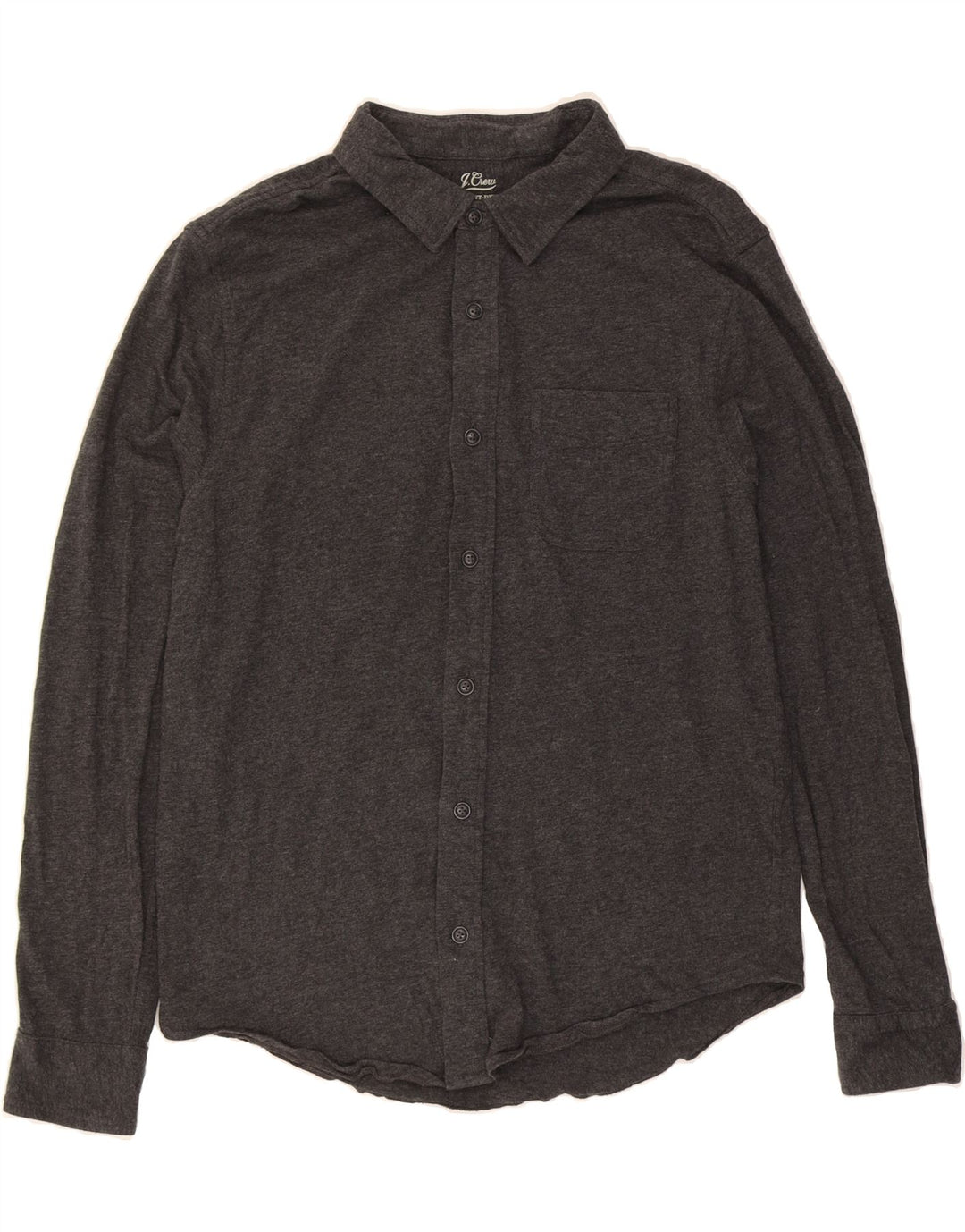 J. CREW Mens Garment Dyed Shirt Medium Grey Cotton Vintage J. Crew and Second-Hand J. Crew from Messina Hembry 