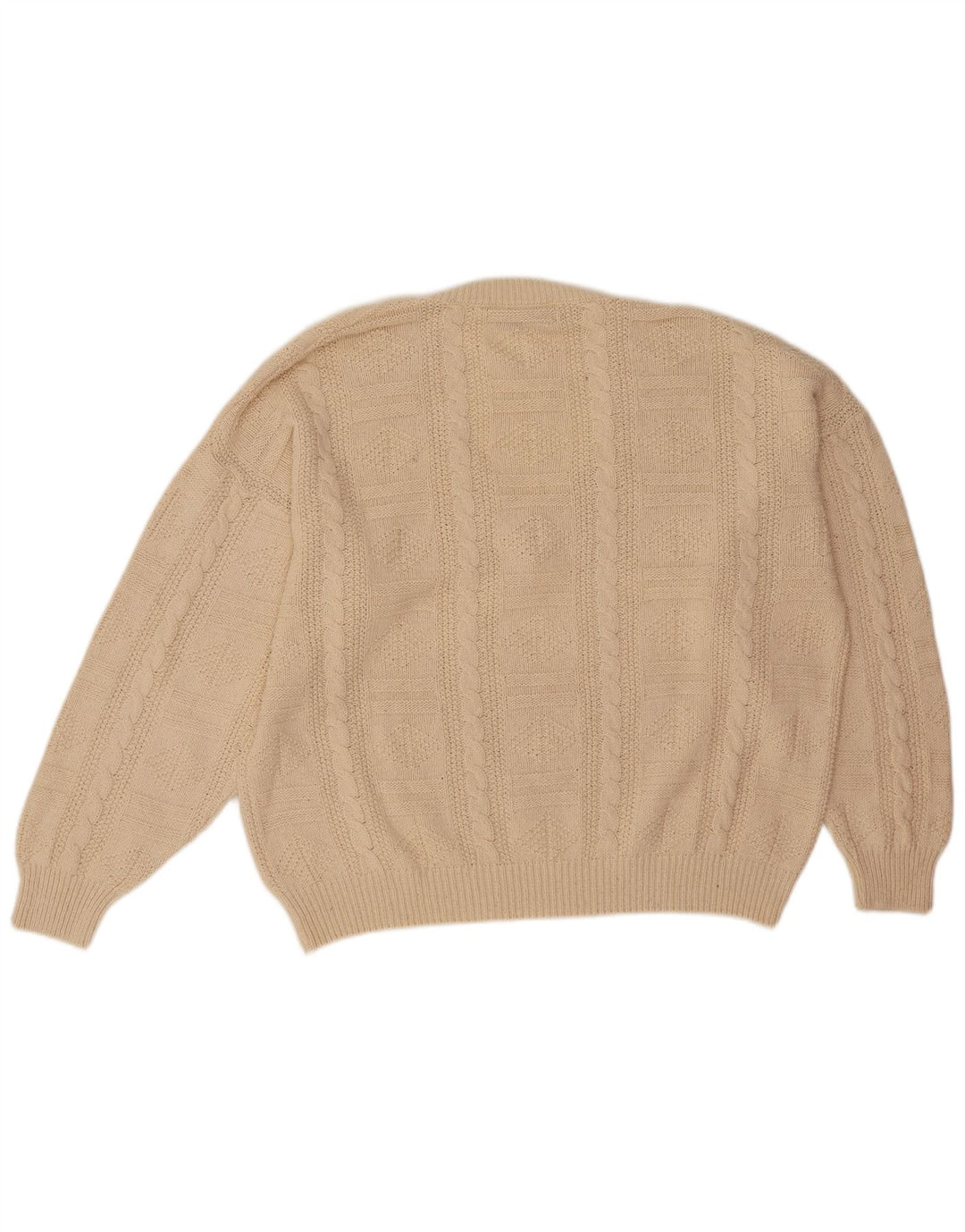 Bramante Mens V-Neck Jumper Sweater 2XL Beige Silk