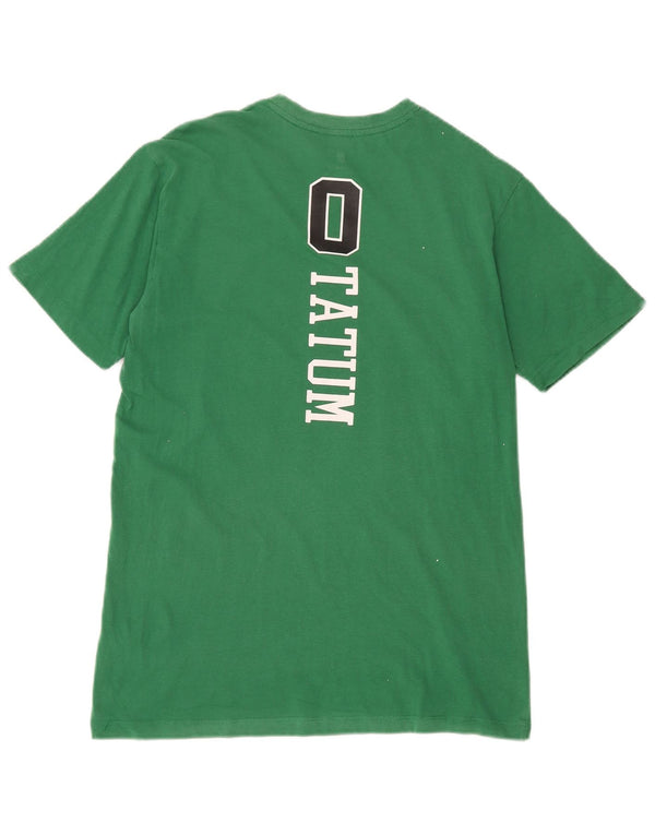 NBA Mens Celtics Graphic T-Shirt Top Medium Green Cotton