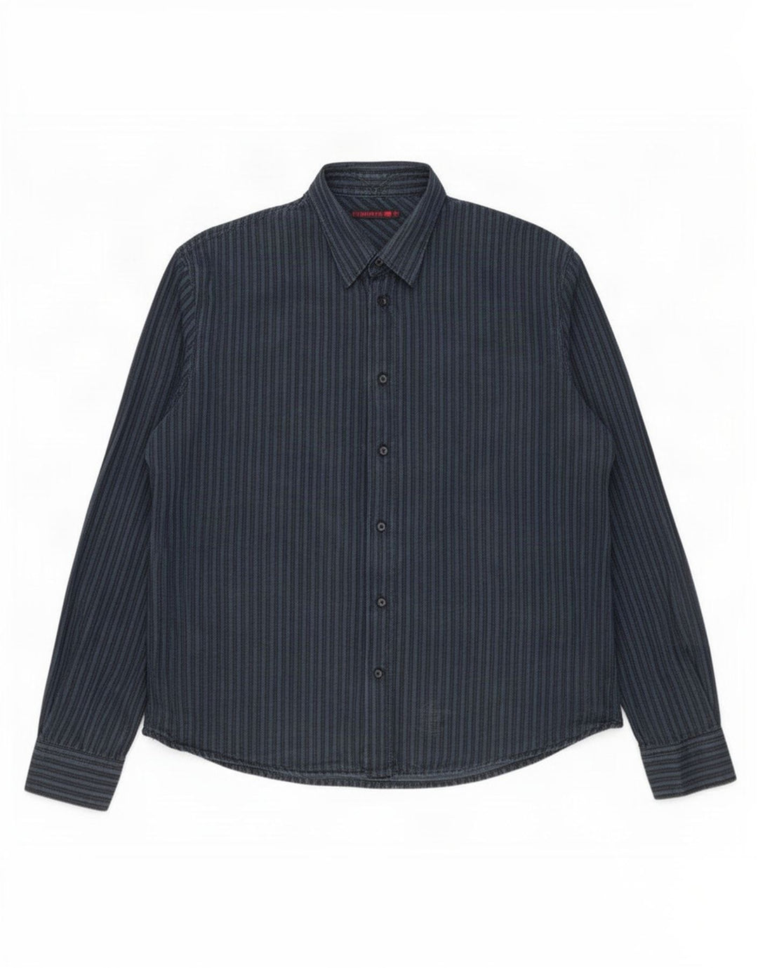 Levi's Mens Shirt 2XL Navy Blue Striped Cotton