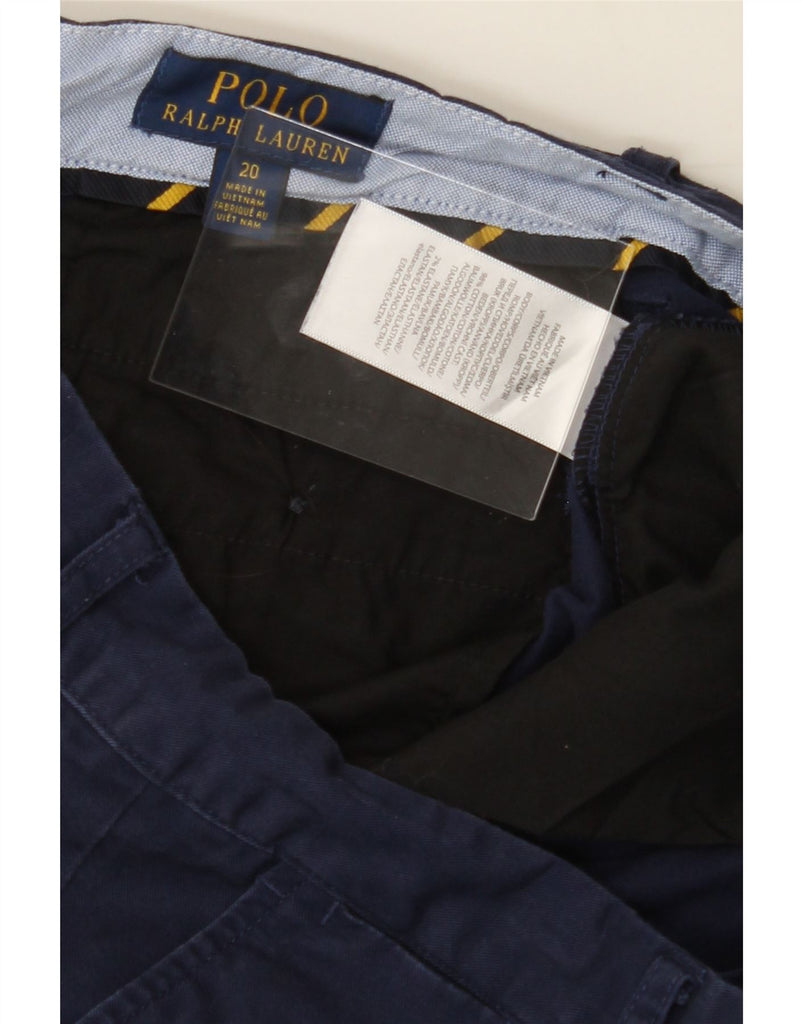 POLO RALPH LAUREN Boys Chino Trousers 15-16 Years W30 L24 Navy Blue Vintage Polo Ralph Lauren and Second-Hand Polo Ralph Lauren from Messina Hembry 