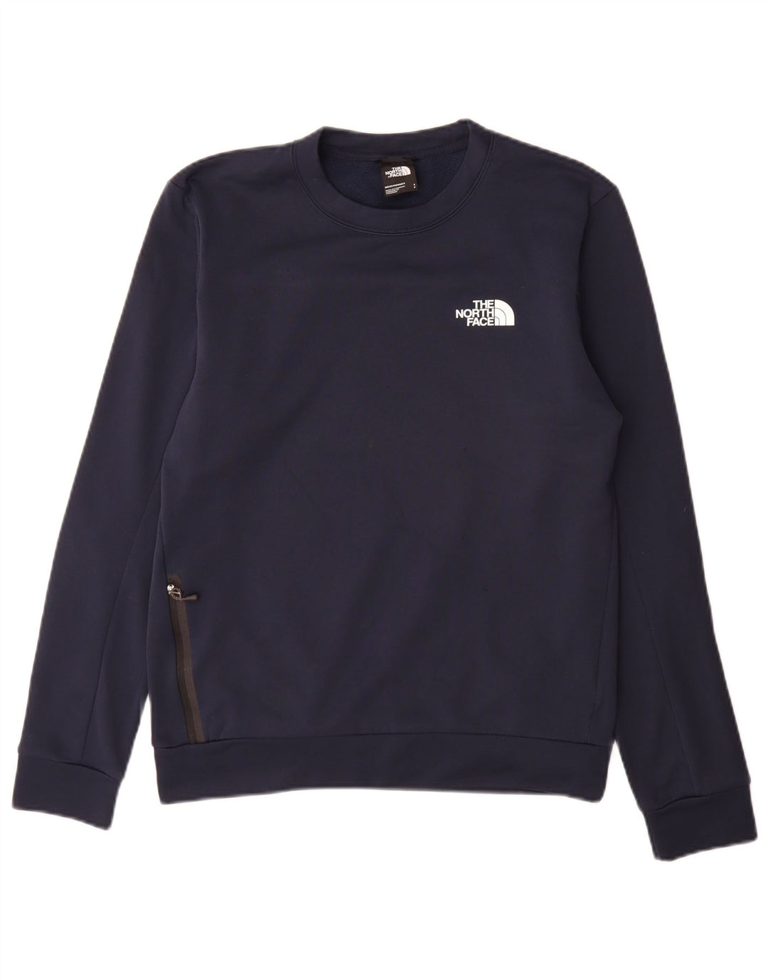 The North Face Mens Sweatshirt Jumper Small Navy Blue Polyester
