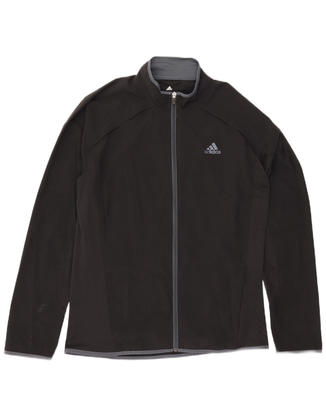 Adidas Mens Climalite Tracksuit Top Jacket Medium Black Polyester