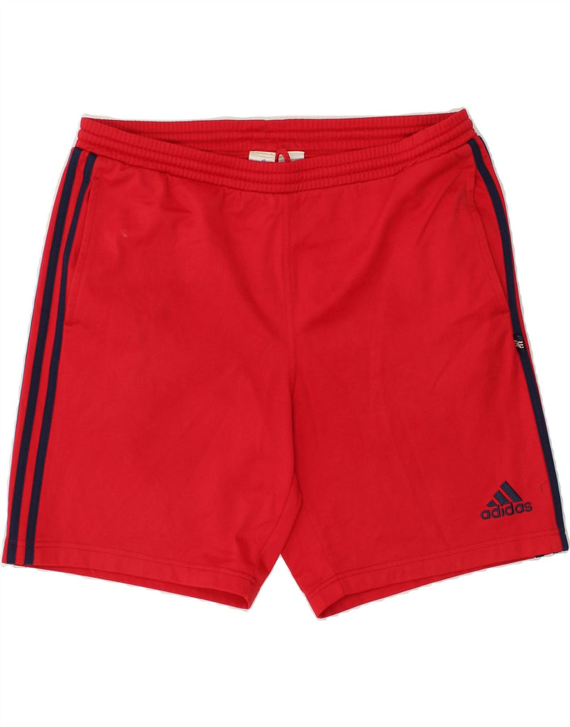 ADIDAS Mens Sport Shorts Large Red Polyester | Vintage Adidas | Thrift | Second-Hand Adidas | Used Clothing | Messina Hembry 