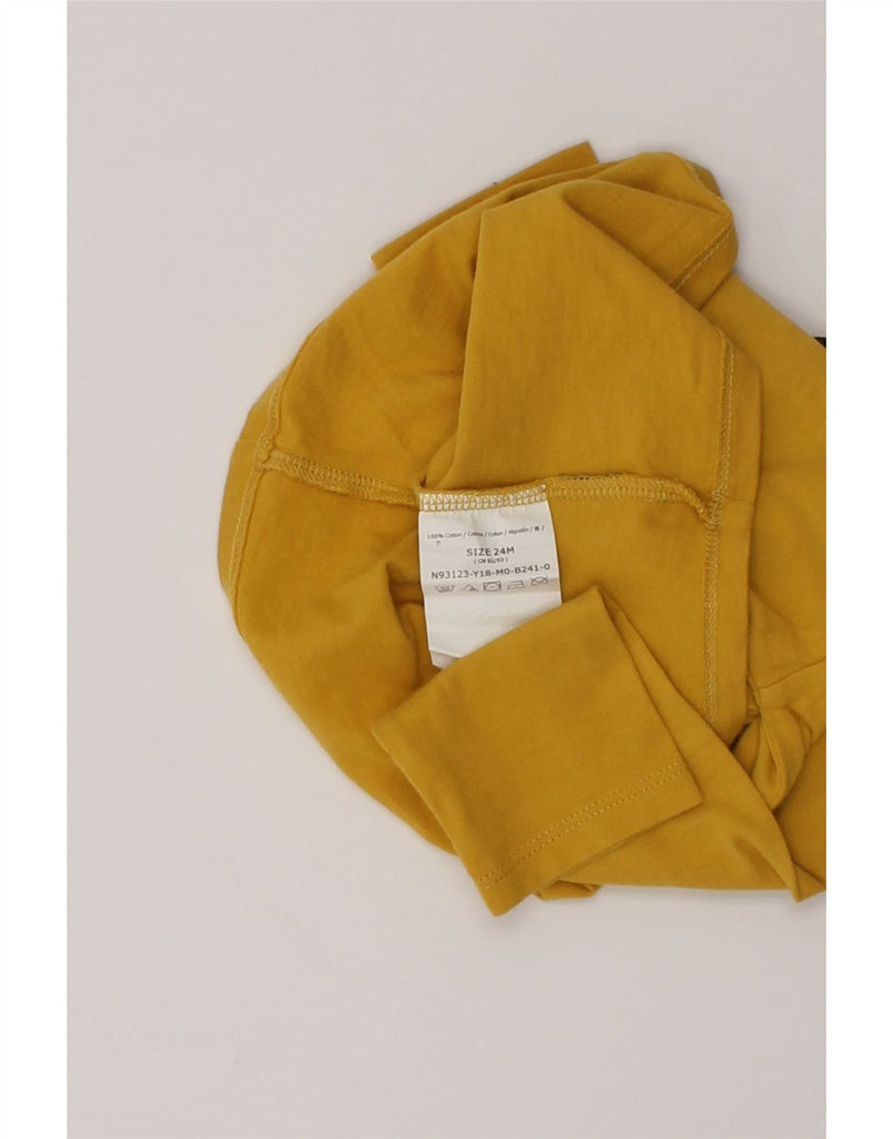 GUESS Baby Girls Graphic Top Long Sleeve 18-24 Months Yellow Cotton | Vintage Guess | Thrift | Second-Hand Guess | Used Clothing | Messina Hembry 