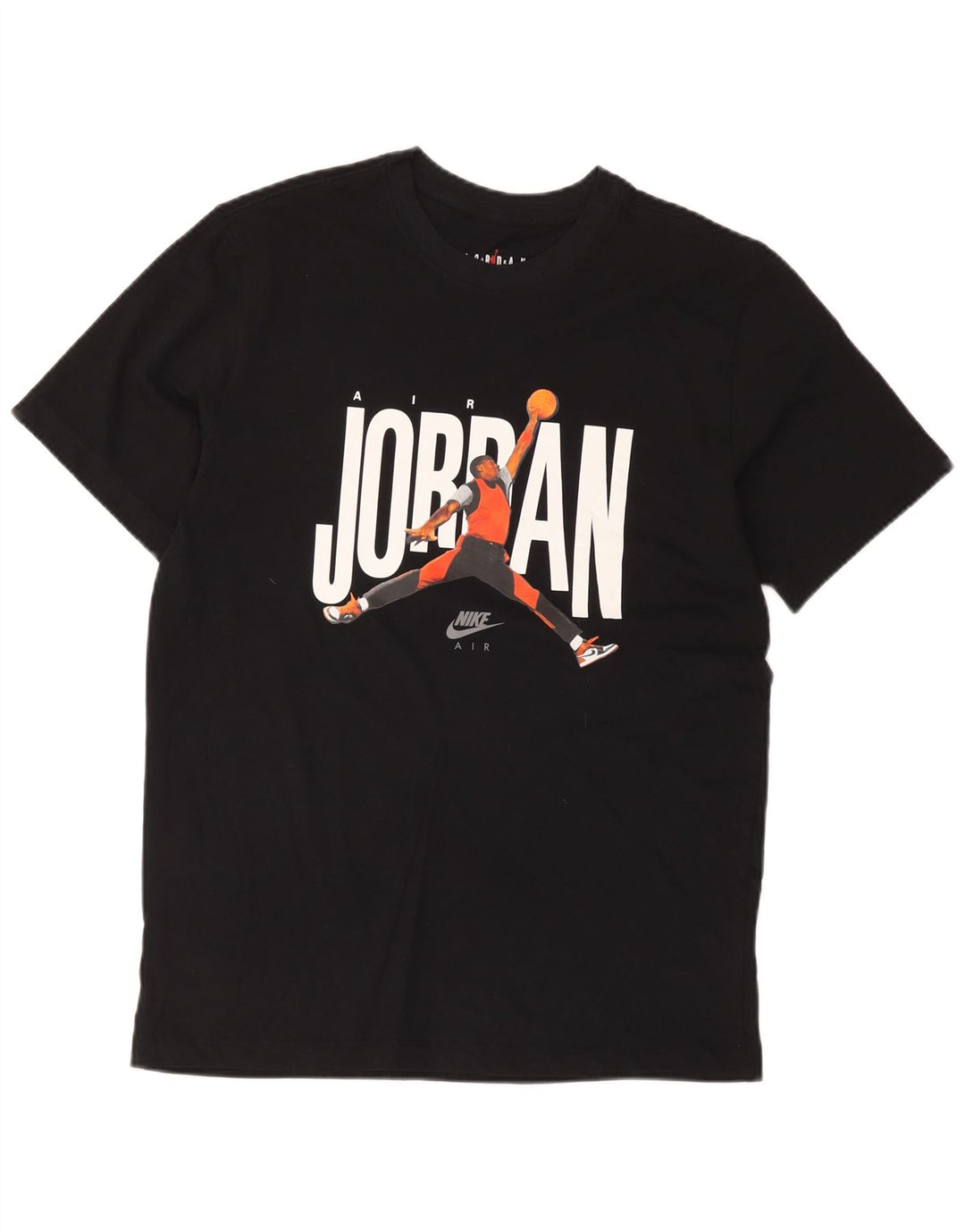 Jordan Mens Graphic T-Shirt Top Medium Black Cotton