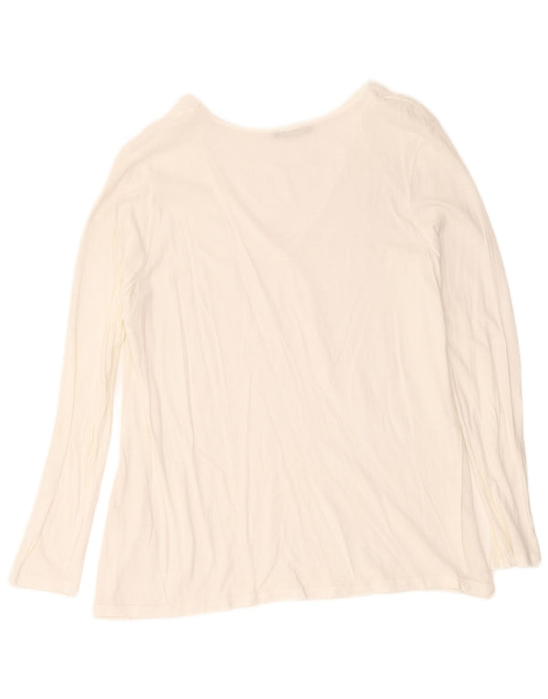 Zara Womens Top Long Sleeve UK 14 Large White
